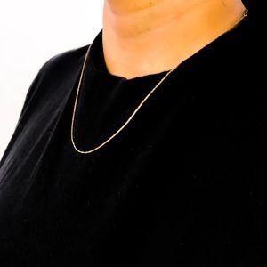 Haus of Brilliance Solid 10K Yellow Gold 0.5mm Rope Chain Necklace 20"